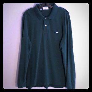 Southern Tide long sleeve green polo XL